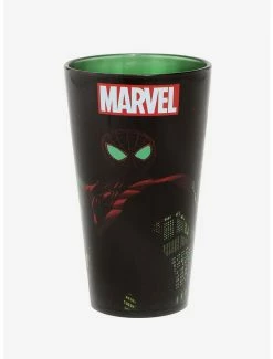 Superheroes Marvel Spider-Man Miles Morales Pint Glass - BoxLunch Exclusive