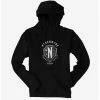 Television Wednesday Nevermore Academy Emblem Hoodie