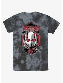 Superheroes Marvel Ant-Man And The Wasp: Quantumania Ant-Man Shield Tie-Dye T-Shirt