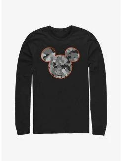 Online Exclusives Disney Mickey Mouse Camo Ears Long-Sleeve T-Shirt