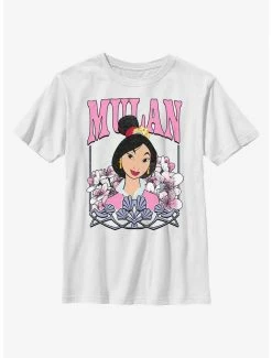 Online Exclusives Disney Mulan Floral Portrait Youth T-Shirt