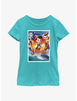 Online Exclusives Disney Pinocchio Classic Movie Poster Youth Girls T-Shirt