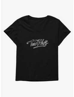 Online Exclusives Teen Wolf Movie Title Logo Womens T-Shirt Plus Size