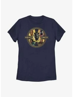 Superheroes Marvel Black Panther: Wakanda Forever Warrior Heroes Badge Womens T-Shirt